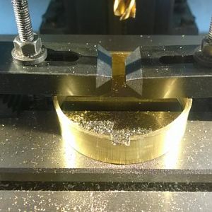 Cutting the channel for the pump wires in the inner ring