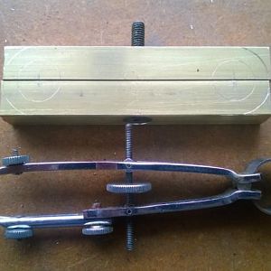 Screwed together and marked up