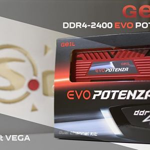 GeIL official community provided a RAM kit for VEGA project (GeIL EVO POTENZA DDR4-2400 2x16Gb)