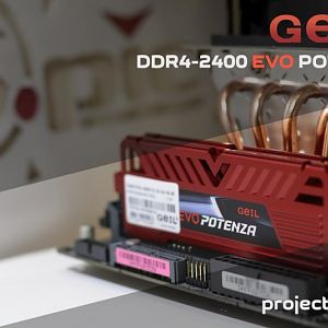 GeIL official community provided a RAM kit for VEGA project (GeIL EVO POTENZA DDR4-2400 2x16Gb)