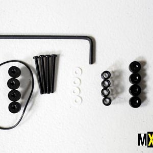 Sealant, springs, different sized screws and an alan key