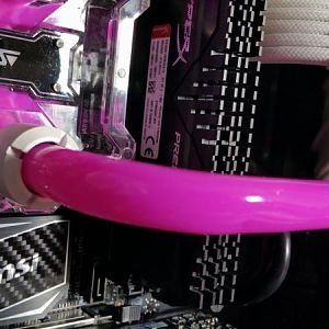 After the coolant has gone in!