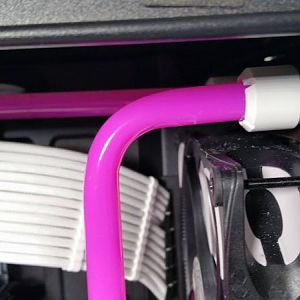 After the coolant has gone in!