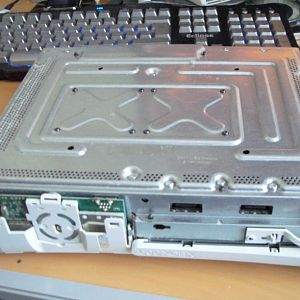 Half the old case gone.