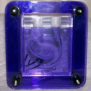 Still messy from polishing the guts... The cloudy areas are polish residue.