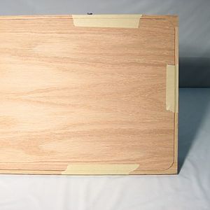 Plywood back in back panel frame