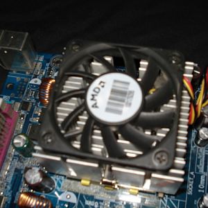 This is the AMD 2.08Ghz Athlon XP (Thoroughbred) CPU (Central Processing Unit) the brains of the machine, designed specificaly for Windows XP in mind.