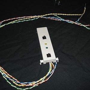 Here is the Front Pannel on/off and reset switches:) the wires i will be sleeving in white to disguise them inside the PC.