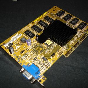 Yep u guessed it....Here is the old school ( Nvidia Geforce2 mmx/400) 2d/3d rendering Graphics card :):):) able to do up to 2x Antisotropic Filtering