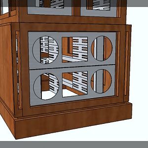 Bottom mounting bracket for EVGA SR-2 case