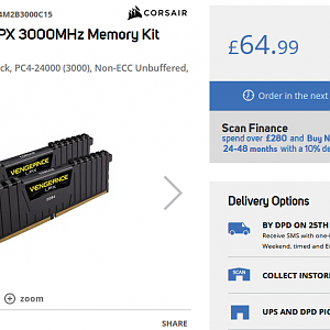 16 GB DDR4 £64.99 from Scan