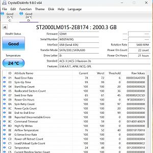 CrystalDiskMark 2TB Barracuda